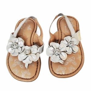 BOC Born Concepts Silver Leather Sandals